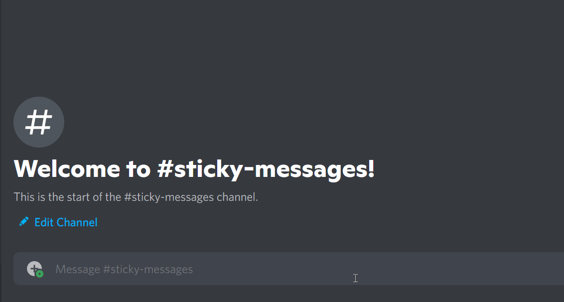 Preview sticky messages